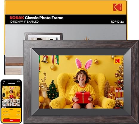 WiFi Digital Picture Frame, 1920 x 1200 Touchscreen Digital Photo Frame, 10.1 Inches Intelligent Electronic Picture Frame with 32 GB, Auto-Rotate, Share Moments Instantly Gifts