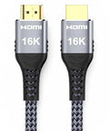 16K 8K 4K HDMI Cable 2.2 96Gbps 6.6FT, Ultra High Speed Cable 8K 4K 240Hz 144Hz 120Hz Braided HDMI Cord Compatible for PS5 Xbox Support ARC eARC HDR10+ HDCP2.3 Gaming Monitor TV Laptop