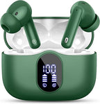 Wireless Earbuds, Bluetooth 5.4 Headphones in Ear with 4 ENC Noise Cancelling Mic, New Wireless Earphones HiFi Stereo Deep Bass 40H Playtime, In-Ear Bluetooth Earbuds LED Display IP7 Waterproof, USB-C