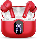 Wireless Earbuds, Bluetooth 5.4 Headphones in Ear with 4 ENC Noise Cancelling Mic, New Wireless Earphones HiFi Stereo Deep Bass 40H Playtime, In-Ear Bluetooth Earbuds LED Display IP7 Waterproof, USB-C