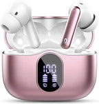 Wireless Earbuds, Bluetooth 5.4 Headphones in Ear with 4 ENC Noise Cancelling Mic, New Wireless Earphones HiFi Stereo Deep Bass 40H Playtime, In-Ear Bluetooth Earbuds LED Display IP7 Waterproof, USB-C