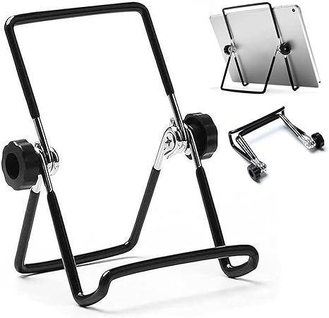 Adjustable Tablet Stand Holder, Non-Slip Foldable Holder Cradle Fit for 9-12.9" Tablets, iPad, Samsung and Kindle Fire, Display Stands Picture Frame Stand for Photos