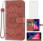 Phone Case for iPhone 7plus 8plus 7/8 Plus Wallet Cases with Tempered Glass Screen Protector Leather Flip Cover Card Holder Stand Cell Accessories