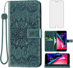 Phone Case for iPhone 7plus 8plus 7/8 Plus Wallet Cases with Tempered Glass Screen Protector Leather Flip Cover Card Holder Stand Cell Accessories