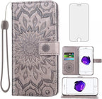 Phone Case for iPhone 7plus 8plus 7/8 Plus Wallet Cases with Tempered Glass Screen Protector Leather Flip Cover Card Holder Stand Cell Accessories