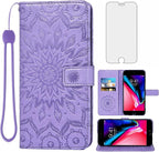 Phone Case for iPhone 7plus 8plus 7/8 Plus Wallet Cases with Tempered Glass Screen Protector Leather Flip Cover Card Holder Stand Cell Accessories