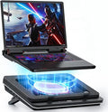 Laptop Cooling Pad Equipped with Gigantic Turbo-Fan?5.5inch Diameter?,Sealed Foam for Rapid Cooling Gaming Laptop,14.1-19.3 inch Laptop Cooler with 3-Port USB Hub,Dust Filter,Touch Start