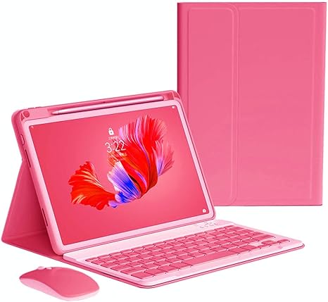 Keyboard Case Mouse for iPad Pro 11 inch (M5/M4, 2025/2024) Case with Mouse and Magnetically Detachable Color Keyboard Cover
