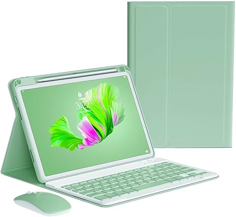 Keyboard Case Mouse for iPad Pro 11 inch (M5/M4, 2025/2024) Case with Mouse and Magnetically Detachable Color Keyboard Cover
