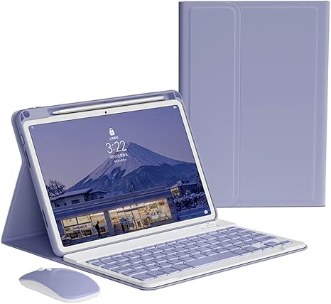 Keyboard Case Mouse for iPad Pro 11 inch (M5/M4, 2025/2024) Case with Mouse and Magnetically Detachable Color Keyboard Cover