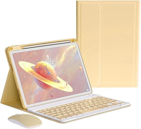 Keyboard Case Mouse for iPad Pro 11 inch (M5/M4, 2025/2024) Case with Mouse and Magnetically Detachable Color Keyboard Cover