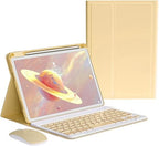 Keyboard Case Mouse for iPad Pro 11 inch (M5/M4, 2025/2024) Case with Mouse and Magnetically Detachable Color Keyboard Cover