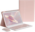 Keyboard Case Mouse for iPad Pro 11 inch (M5/M4, 2025/2024) Case with Mouse and Magnetically Detachable Color Keyboard Cover