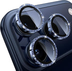 iPhone 17 Pro/iPhone 17 Pro Max Camera Lens Protector - Glitter Silver