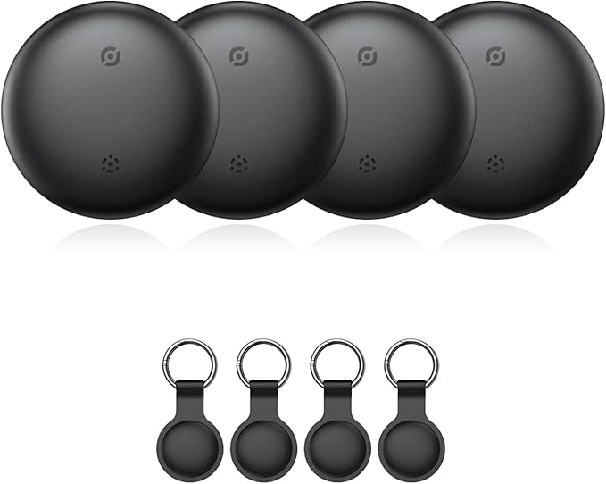 Air Tracker Tags 4 Pack, Bluetooth Tracker Works with Apple Find My, Item Finder for Keys, Luggage, Backpack, Pets?
