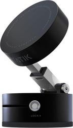 Magnetic Phone Holder, Vacuum Seal Car Phone Mount, Use on Any Surface, Compatible with Apple MagSafe and Magnetic Rings Included for Android Devices