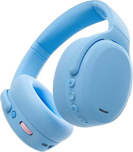 Wireless Over-Ear Bluetooth Headphones with Multi-Sensory Bass, Active Noise Cancelling, Up to 60 Hours Battery, Microphone for iPhone Android