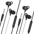 SleepTones Wired Sleep Earbuds 3.5mm Plug for Side Sleepers with Lightweight Low-Profile Silicone Earpieces, Noise Reduction Sleeping Headphones