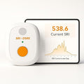 Solar Power Meter - Measures Solar Radiation Intensity & Daily Solar Radiation Energy, 180-Day Data Logging, Real-Time Graphs & CSV Export, Weather-Resistant Outdoor Solar Irradiance Monitor