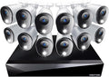 2-Way Audio 20 Channel DVR Video Home Security Camera System with (12) Wired 1080p HD Indoor/Outdoor Deterrence Cameras and 1TB Hard Drive (Add up to 4 Wi-Fi Cameras) (12 Camera)