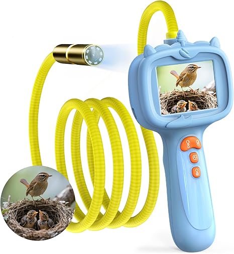Kids Endoscope with Light, Borescope Snake Camera Toy for Kids,STEM Toys for Garden Camping Nature Exploration,Science