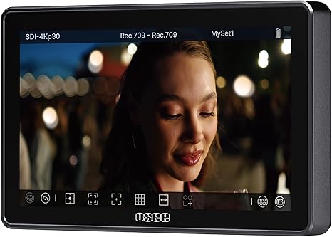 Pro 7' 3000Nits Camera Monitor, Touchscreen Camera Control HDR Field Monitor with 3G-SDI & 4K HDMI in/Out, Touch Focus Tracking for FX3/ A7 IV/EOS R5 II/EOS R8/ Z9/ Z6 III/ZV-E10M2