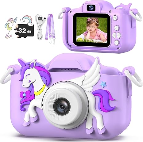 Children's Camera Toys for Girls & Boys, 3-12 Years - 1080P HD Video Kids Digital Camera - Perfect for Christmas & Birthday Gifts