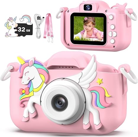 Children's Camera Toys for Girls & Boys, 3-12 Years - 1080P HD Video Kids Digital Camera - Perfect for Christmas & Birthday Gifts