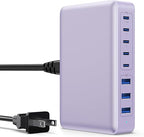 USB C Charger 300W USB C Charger Block 8-Ports GaN IV Fast Charging Station,PD 100W Laptop Charging Hub Wall Charge Adapter Compatible with MacBook/Air,DELL,Steam Desk,iPhone 16/15/14,Galaxy