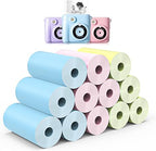 12 Rolls Instant Print Camera for Kids Refill Print Paper - Hikkon Thermal Print Paper Rolls Photo Print HD Printing for Most Kids Instant Camera - Paper Only(White-12)