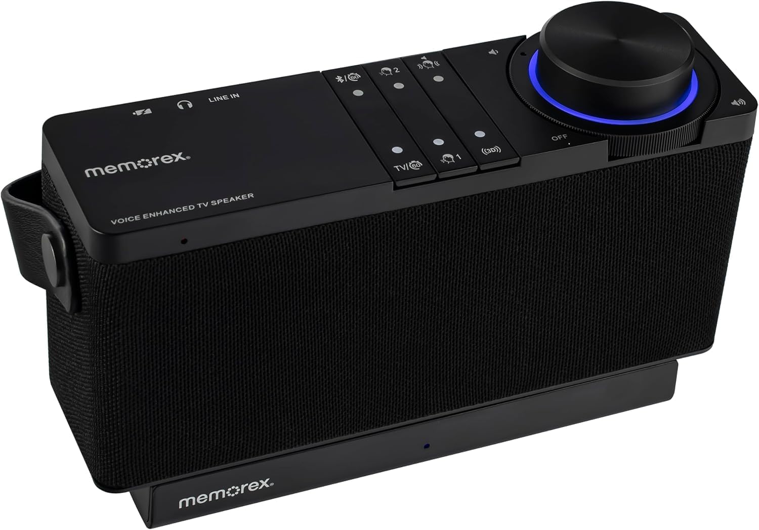Memorex MX-CLRTV100 Wireless TV Sound Enhancing Speaker | Bluetooth, 3D Surround Sound, Clear Voice Technology, Long Battery Life | HDMI/Optical Connectivity, Private Listening, and Wireless Charging