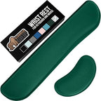 Silky Memory Foam Keyboard Wrist Rest for Computer and Mouse, Ergonomic Typing Support Pad, Desk Office Supplies, Gaming Accessories, Hand & Arm Mousepad Cushion and Coaster Set
