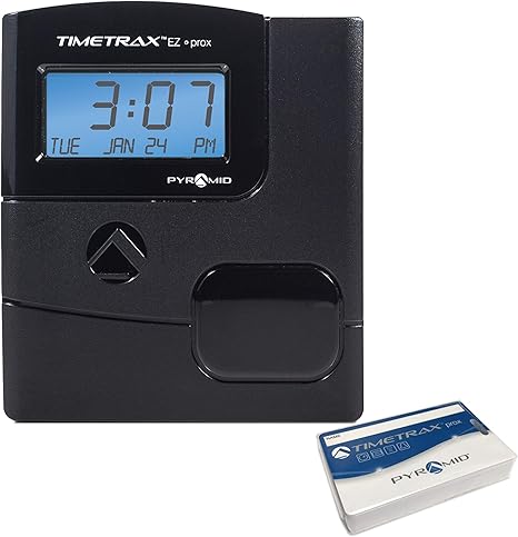 Time Systems -TimeTrax Automated Proximity Time and Attendance with Pyramid TTEZ Time Clock System with Software Download [PPDLAUBKN], RFID - No Touch Employee Punch in