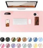 Leather Desk Protector, Office Mat, Large Mouse Mat, Non-Slip PU Leather Blotter, Laptop Desk Pad, Waterproof Writing Pad for Office and Home