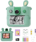 Kids Instant Print Camera for Boys and Girls 1080P HD Toddler Digital Camera with 3 Rolls Print Paper&32G Card