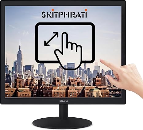 17" Square 1280x1024 10-Point Multi Touch Screen Monitor with HDMI, VGA, Type B Ports, 75Hz, 5:4 Aspect Ratio, VESA Wall Mountable, PC Touch Monitor for PC POS Machine Windows
