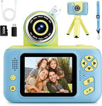 Kids Camera, Birthday Gifts for Boys and Girls Age 3-8,Video Recorder for Kids 8-12,Childrens Digital Camcorder for vlogging Portable Kids Selfie Camera with 32GB SD Card