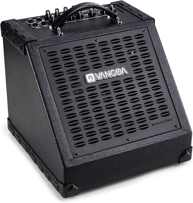 Electric Drum Amp 40W Professional Amplifier Speaker, 3 Inputs 3 Band EQ Wireless Electronic Drum Monitor, Keyboard Speaker Includes Power Cable, Black