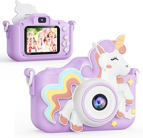 Kids Camera Toy Digital Camera for Kids, Dinosaurs Birthday Gifts for Boys Age 3-12, 1080P HD Video Camera for Toddler, Children Toys for 3 4 5 6 7 8 9 Year Old Boys with 32GB SD Card