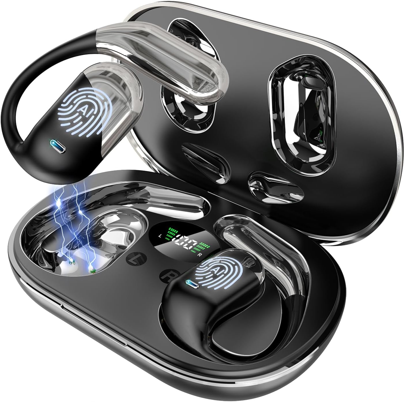 Translation Earbuds Real Time - AI 198 Language Translator Earbuds, Audifonos Traductores Inglés Español, 3-in-1 Translating Device, Translate Ear Buds for Travel Learning with Charging Cradle