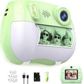 Kids Camera Instant Print 1080P Front Rear Dual Selfie - Toddler Cameras with Digital Video Games,32GB & 5-Color Print Paper/ 250 Photos,Easy to Use & Great Toys Gifts for Boys Girls